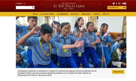 Página web del Dalai Lama en español