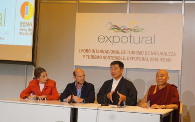 Dr. Lobsang Sangay, presidente de la CTA, en Expotural 2018