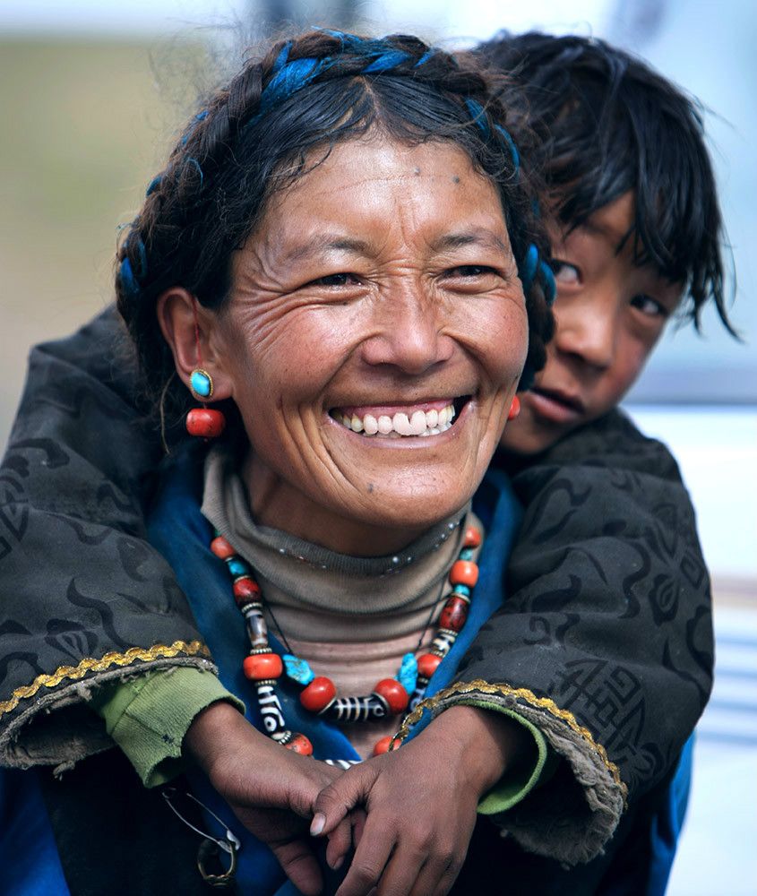 mujer tibetana