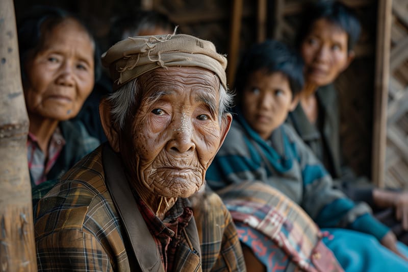 familia tibetana